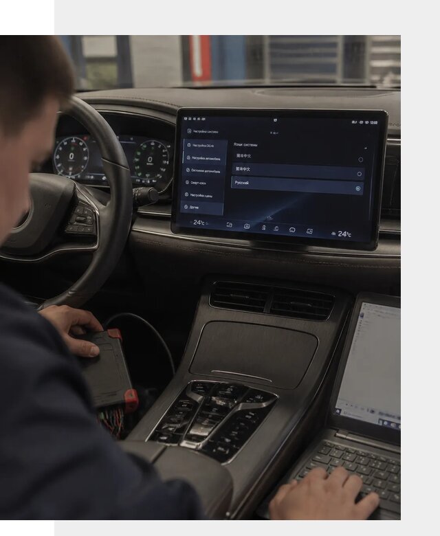 Русификация автомобиля BYD HAN для эксплуатации в Архангельске